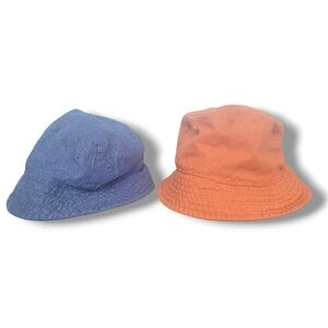 H&M Kids Bucket Hats Set Of 2 Size 4T/6X 100% Cotton